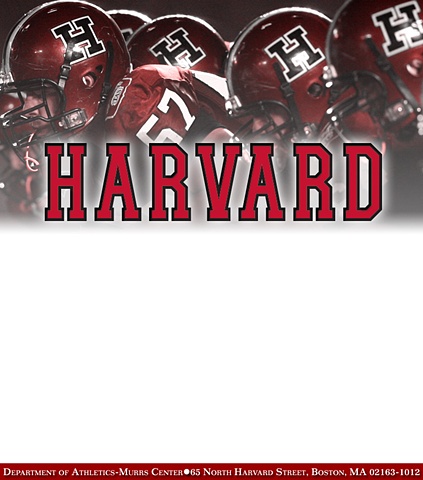 Promotional material done for Harvard football