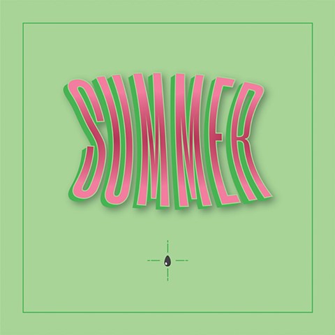 Print. Watermelon-summer. 11 inches by 8.5" in size