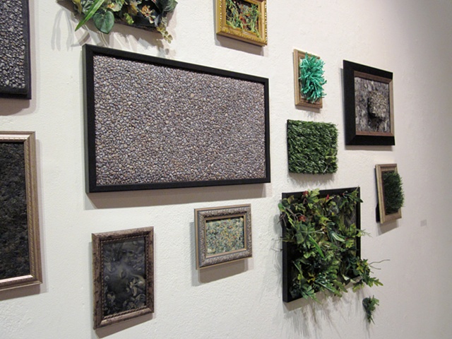"Landscape Studies" installed at "The Ground Beneath My Feet" solo show at Eastern Michigan University, April 2011