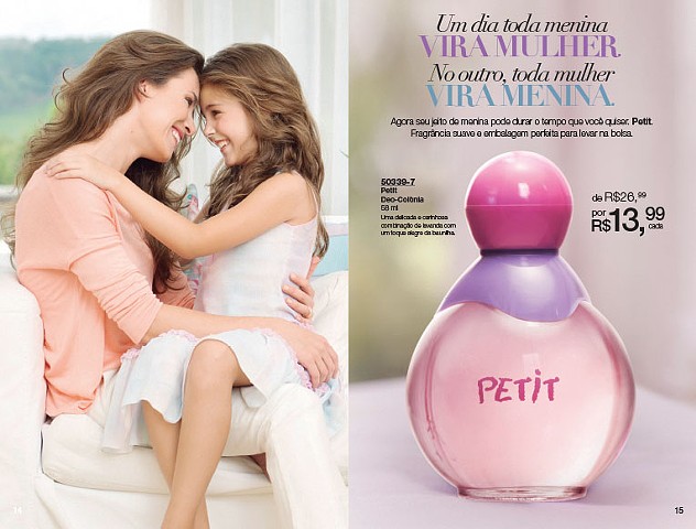 Criação da Campanha de relançamento do perfume Petit para AVON