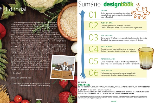 Projeto Gráfico para Revista para iPad Tok&Stok