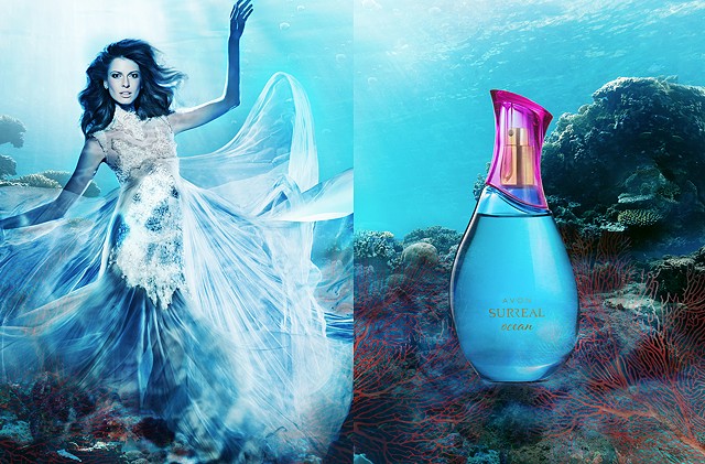 Criação da Campanha de lançamento do perfume Surreal Ocean para AVON