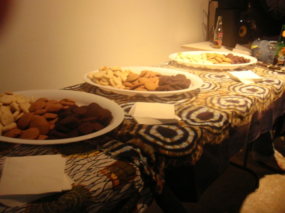 Feast Event - January 16 - gingersnaps, chocolate shortbread, rosemary shortbread. 