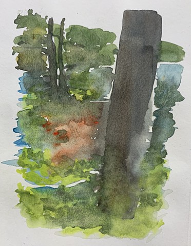 Diffuse View (Lake George Watercolor Series)