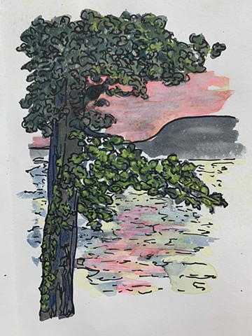 The View (Lake George Watercolor Series)
