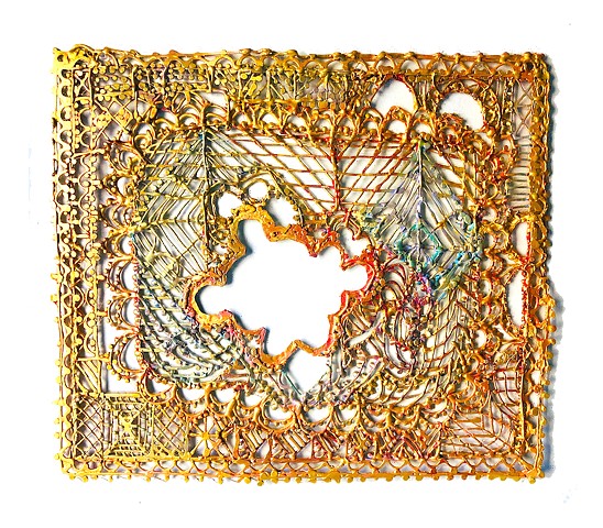 Artwork by Zehra Khan. Fake quilt made of hot glue. #quilt #hotglueart #fakequilt #faketextiles #zehrakhan #zehrakhanart #fakeries #zehrakhan #textileart #contemporaryart #faketextiles #fakeries #autobiographicalquilt #www.zehrakhan.com @zehrakhanart #art