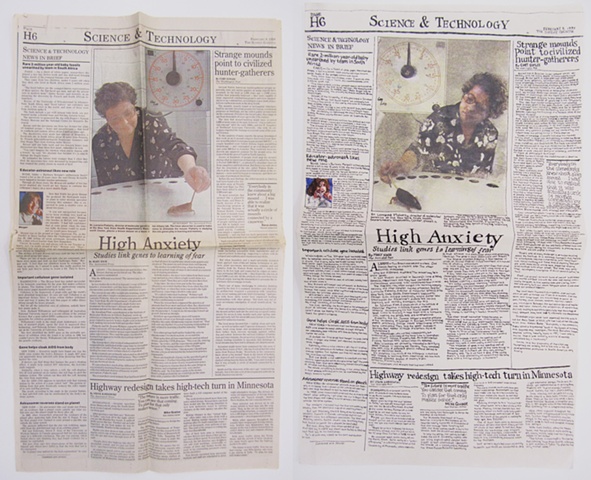 Amy Flaherty Palindromic Sequences newspaper Art