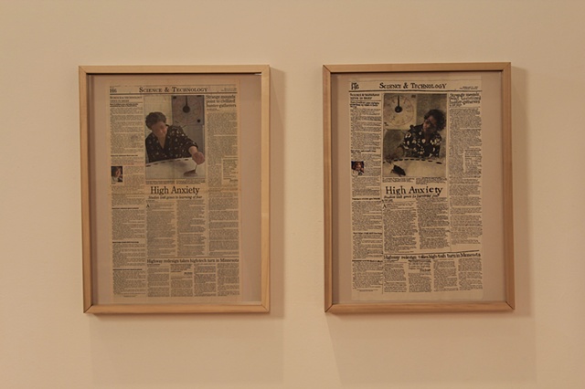 Amy Flaherty Installation Palindronic Sequences Art passport newspapers