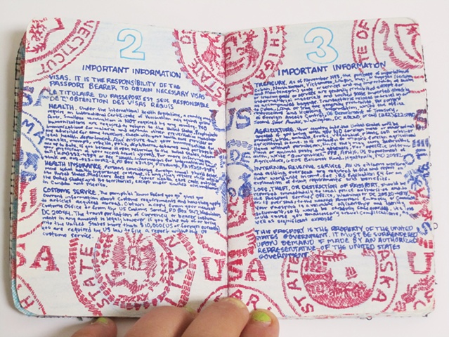 Amy Flaherty Palindromic Sequences passport Art