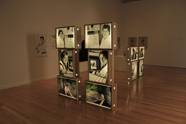 Amy Flaherty Installation Palindronic Sequences Art light boxes