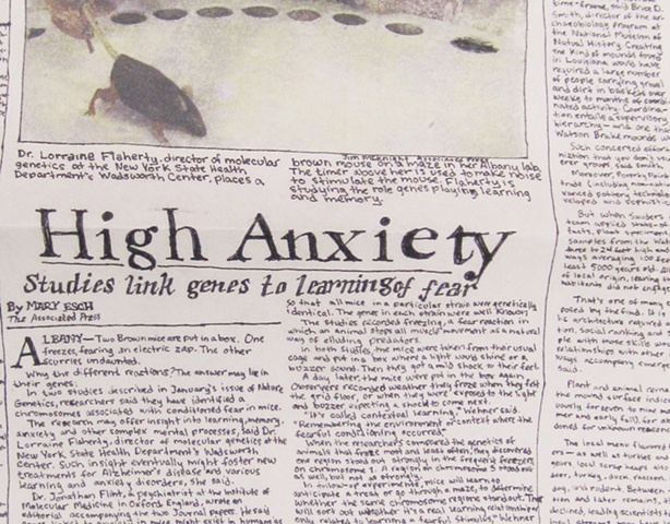 Amy Flaherty Palindromic Sequences newspaper Art