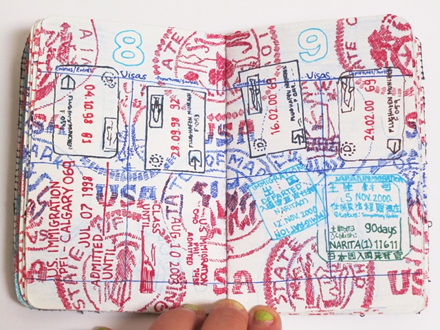 Amy Flaherty Palindromic Sequences passport Art