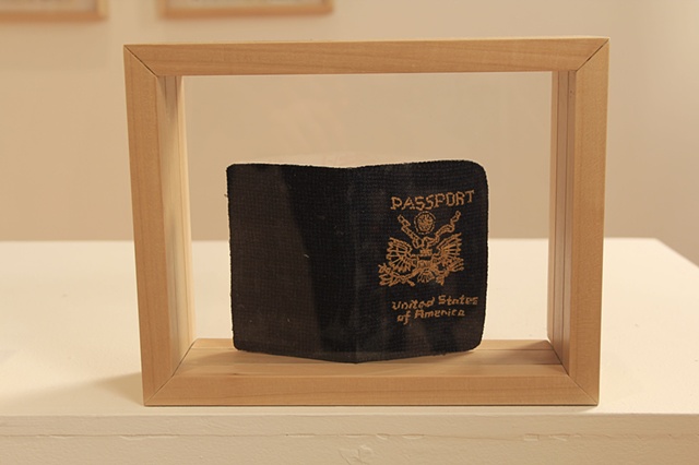 Amy Flaherty Installation Palindronic Sequences Art passport