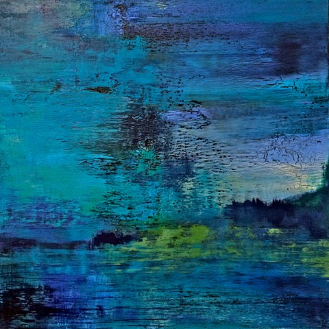 contemporary abstract art, LANDSCAPE, modern, blue, green, copper, yellow, orange, contemporary art, abstract, san diego, san diego artist, affordable art, bright, colorful, non-representational abstract art