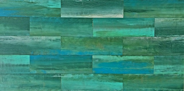 contemporary abstract art, LANDSCAPE, modern, blue, green, copper, yellow, orange, contemporary art, abstract, san diego, san diego artist, affordable art, bright, colorful, non-representational abstract art