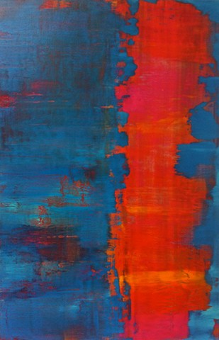 turquoise, aqua, red, modern art, contemporary art, contemporary abstract art