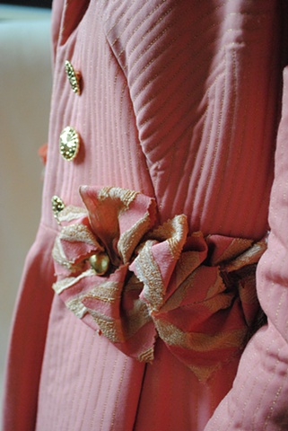 Gold Stitching Detail 