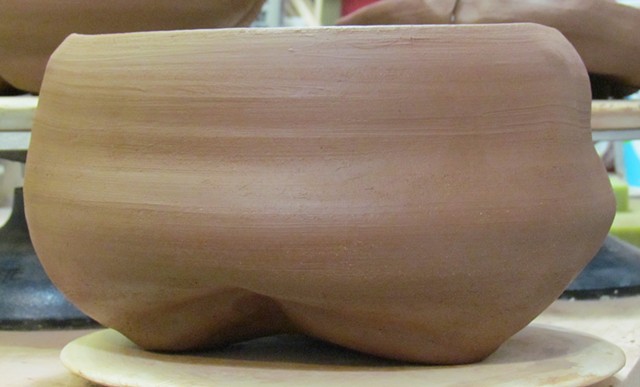 Footed form 1
Greenware