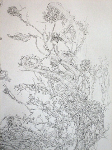 Shrine Drawing (Detail)