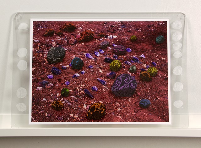 Shawn Bitters, Screen Printing, Prints, volcanic bombs, iceland, photograph
