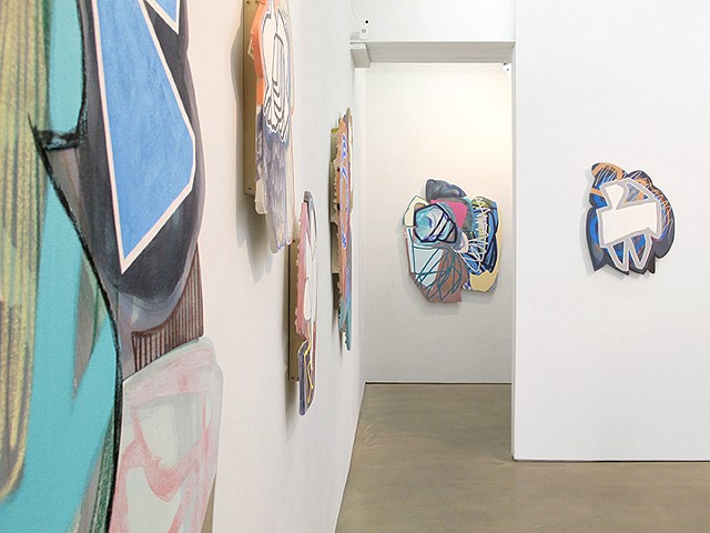 Installation view of "They Just Behave Differently" at Denny Gallery