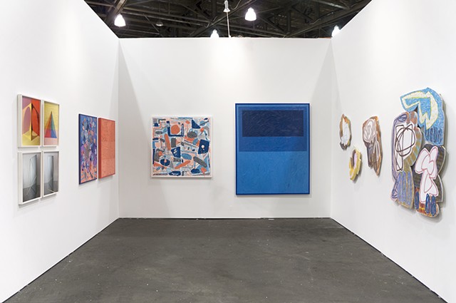 Installation view of Denny Gallery's booth at Untitled San Francisco.