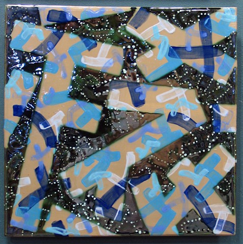 SOLD- Blue Jazz 12"x12" Tiles