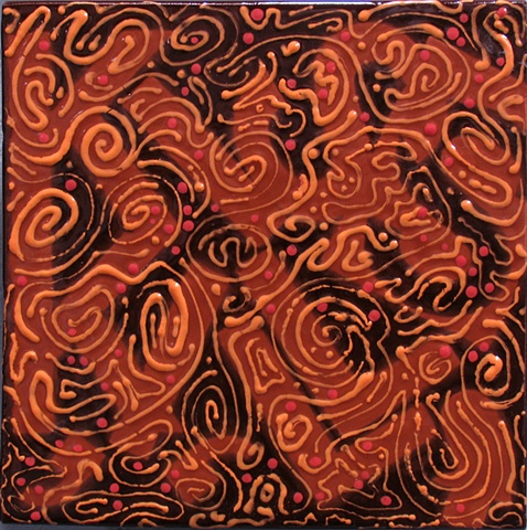 SOLD- Mad Love, 8"x8" tile