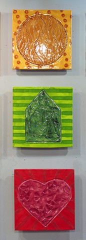 SOLD Hope Home Heart - 3 12"x12" TIles