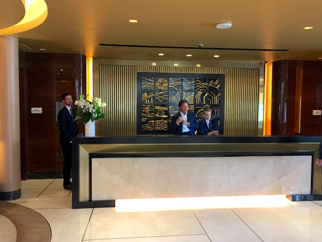Waldorf Astoria Beverly Hllls Registration desk 2