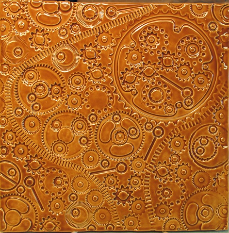 SOLD Amber Gears 12x12
