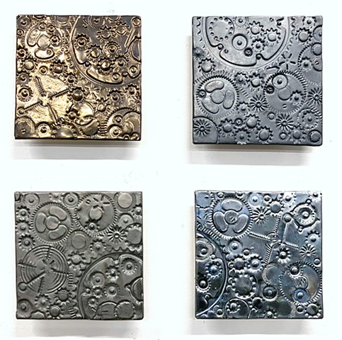 Gears 4-8"x8" Set A - Metallics