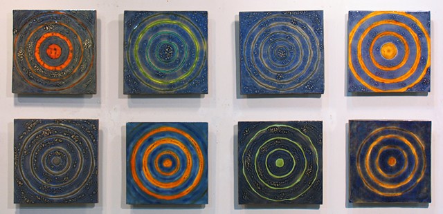 SOLD - Sky Rings III - 8 12"x12" Tiles