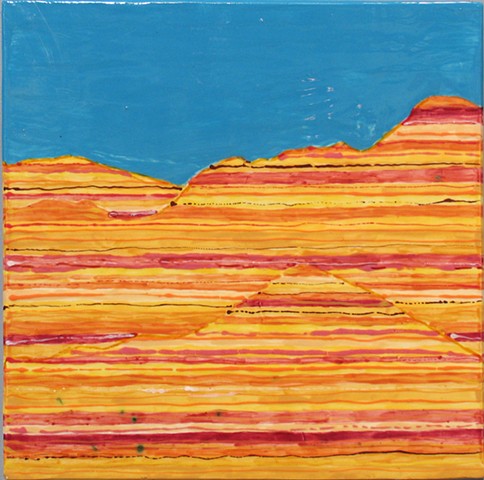 SOLD Painted Canyon 12x12Tile