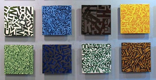 Eight Letterfield 8 - 12"x12" tiles