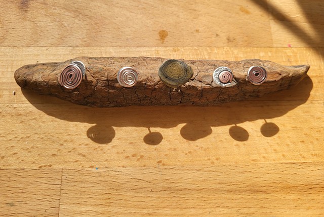 Spirals for Days, 5 wearable studs