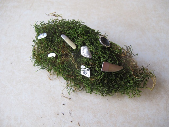 moss clump with miscellaneous studs

