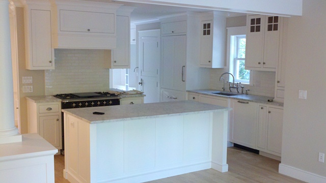 View 2- Kitchen built using FSC certified material for LEED project.