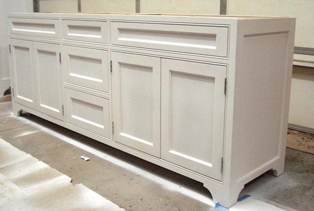 Painted Vanity With Inset Doors