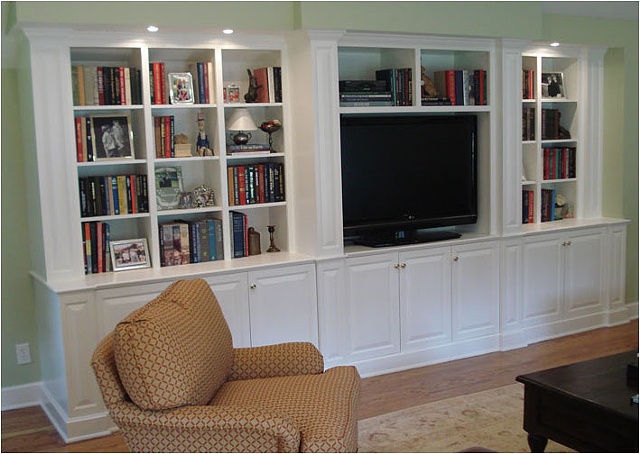 Wall-unit and entertainment center.