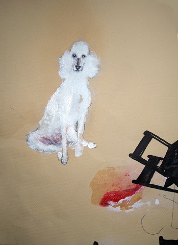 dog, drawing, absurd, surreal, detailed