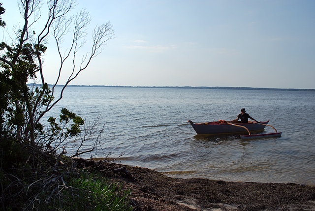 Bangka, outrigger canoe, canoe, invasive, Arcega