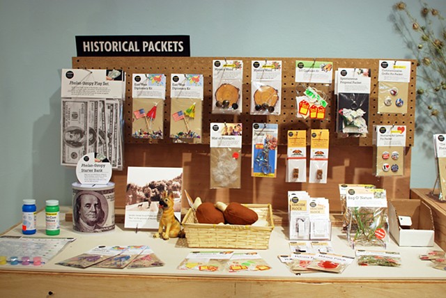 Historical Packets Display
2012
Souvenirs and repurposed furniture