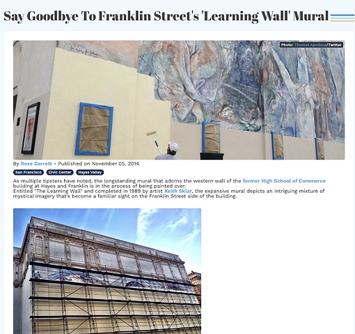 Say Goodbye to Franklin Street's Learning Wall Mural 