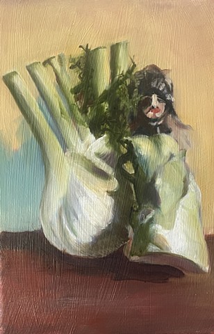 Testa di paladino con finocchio