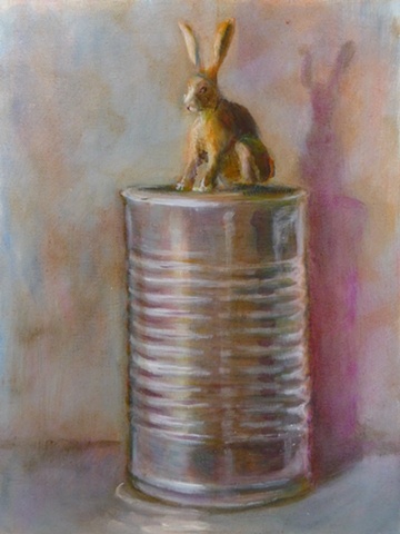 Balance VII or
Rabbit on a Can