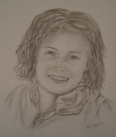 child, children portrait, graphite, Fine art portrait, Raleigh North Carolina