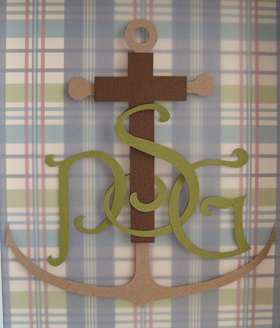 Paxton: Hand cut monogram