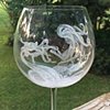 Marilla Mermaid wine glass