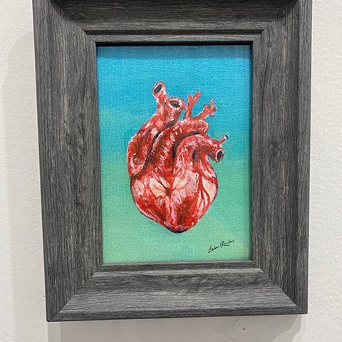 Heart, framed print 